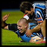 Glasgow Dragons Gordon Reid try 